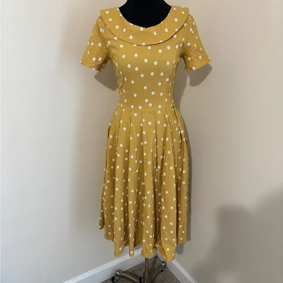 1950’s Inspired Polka Dot Midi Dress - Picture 3 of 7